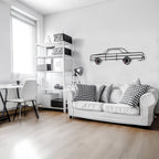 1964 Impala Wall Art – Classic Steel Silhouette with Spinning Wheels-KAFMEKA022