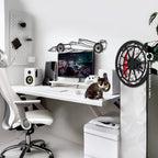 Formula 1 Wall Art – Steel Silhouette Racing Car with Spinning Wheels-KAFMEKA023