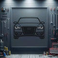 2013 Audi S8 Front View Metal Neon Car Wall Art