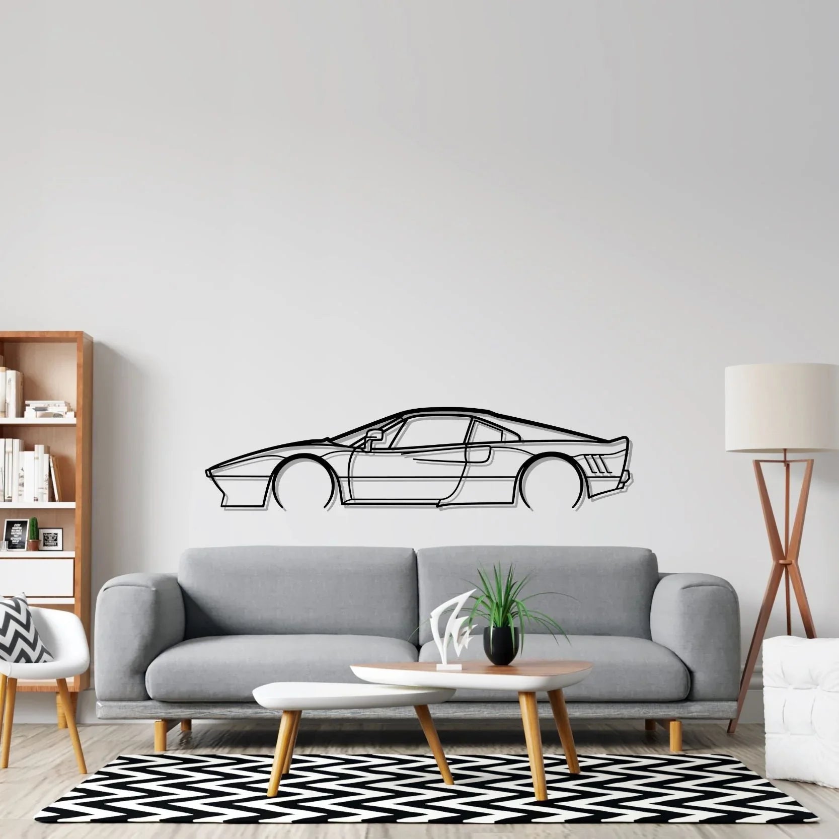 288 GTO Detailed Silhouette Metal Wall Art