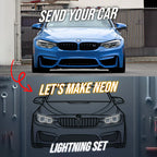 2021 M5 Competition Back View Metal Neon Car Wall Art