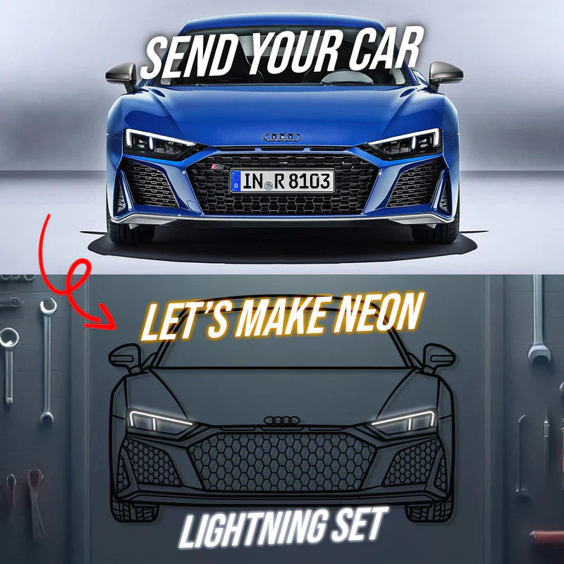 Your Custom Metal Neon Car Wall Art