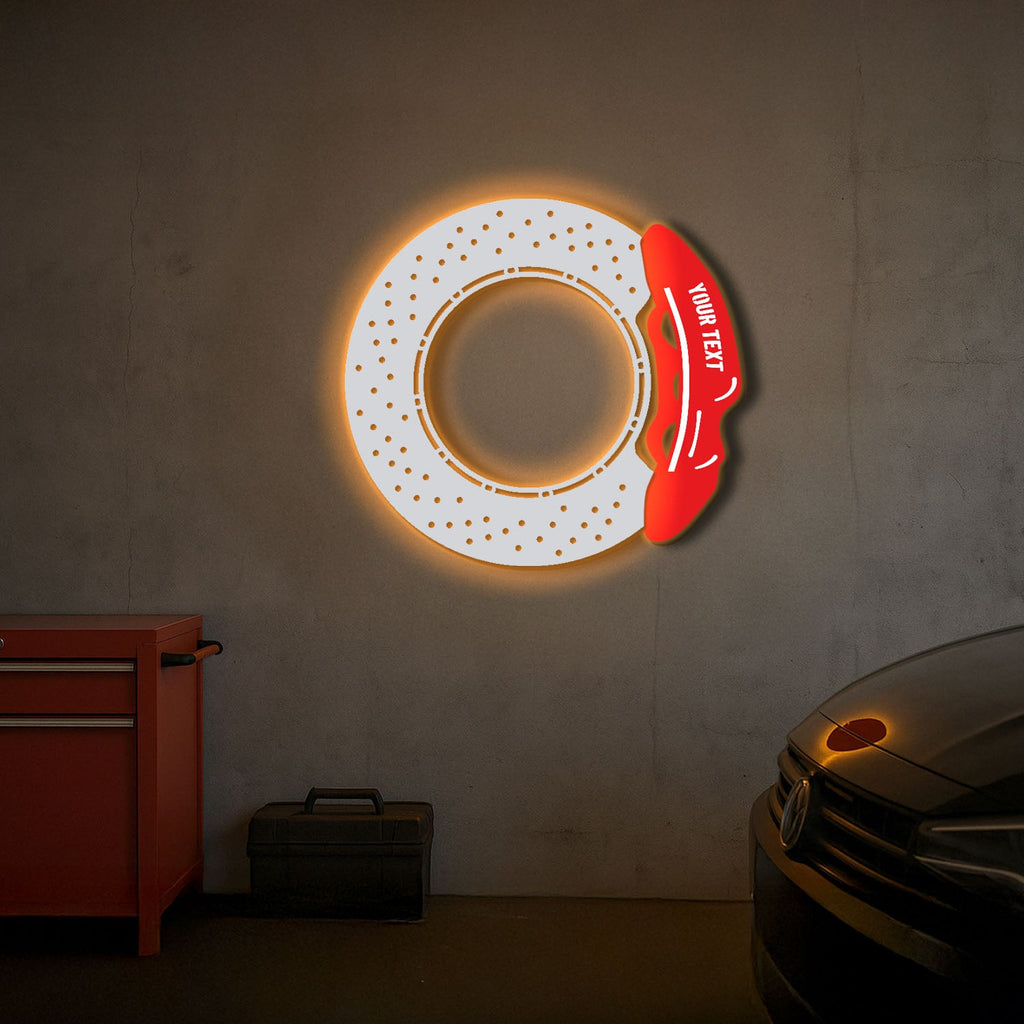 Custom Brake Unit Metal Neon Wall Art