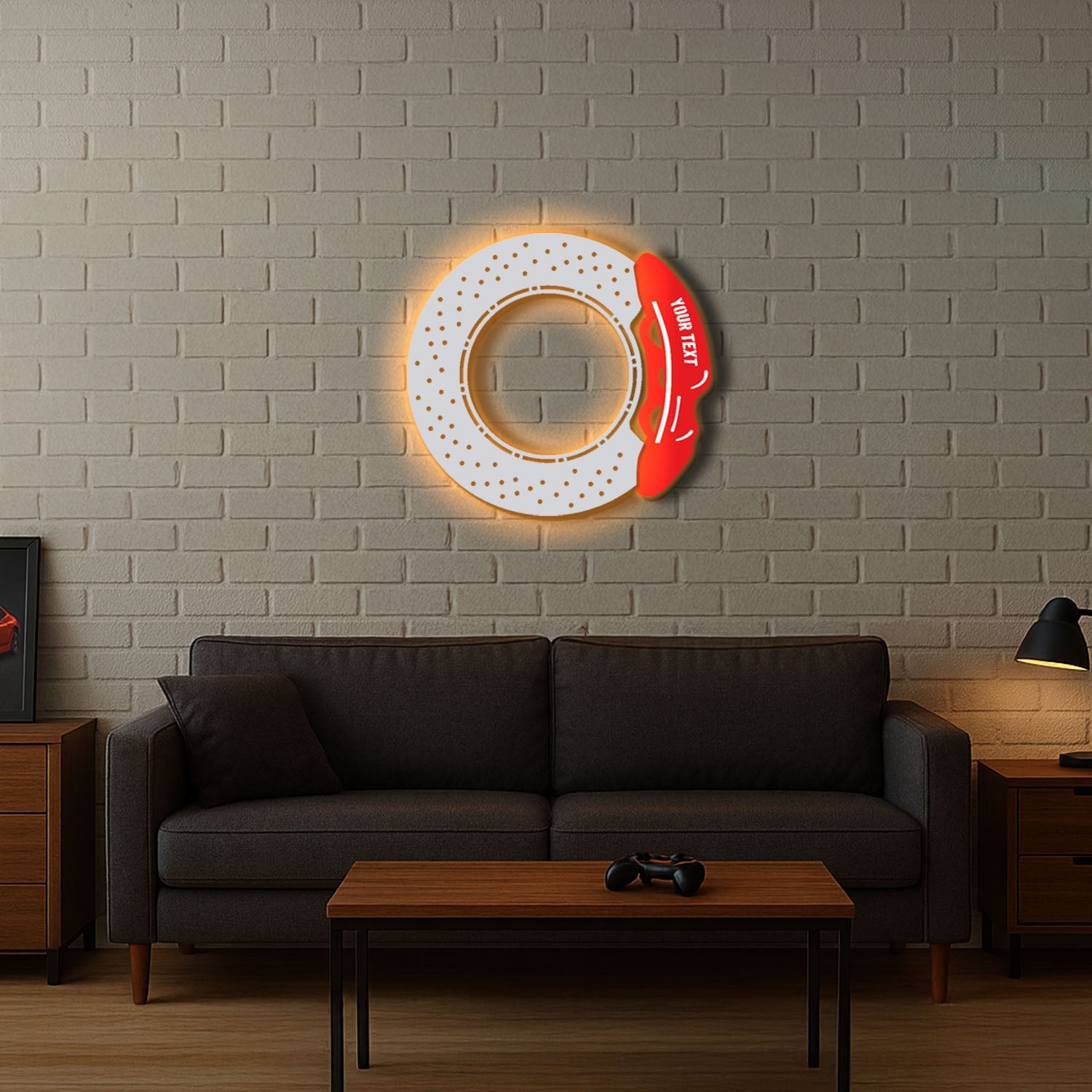 Custom Brake Unit Metal Neon Wall Art