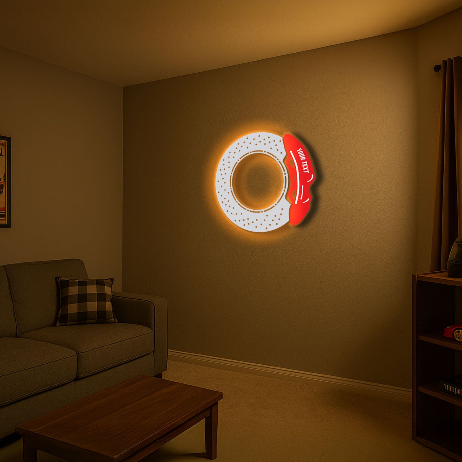 Custom Brake Unit Metal Neon Wall Art