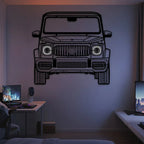 2019 G63 AMG Front View Metal Neon Car Wall Art