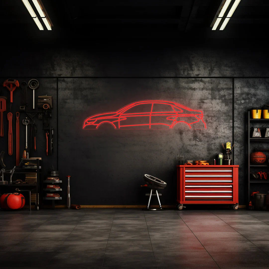 RS3 2022 Sedan Neon Silhouette