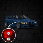 E36 Perspective Neon Car Wall Art - UV0005